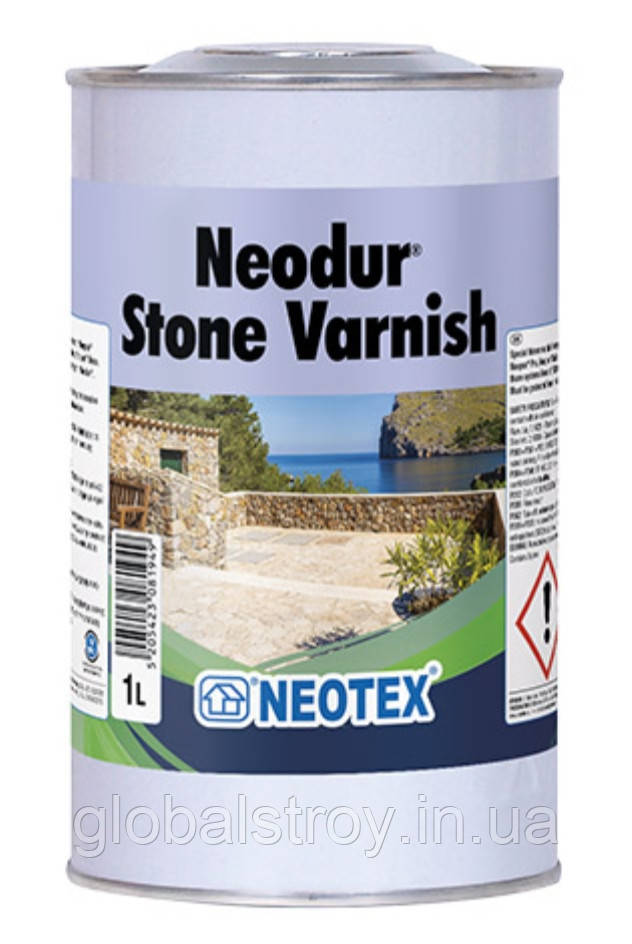 Акриловий лак для бетону та каменю Neotex Neodur Stone Varnish упак 20 л