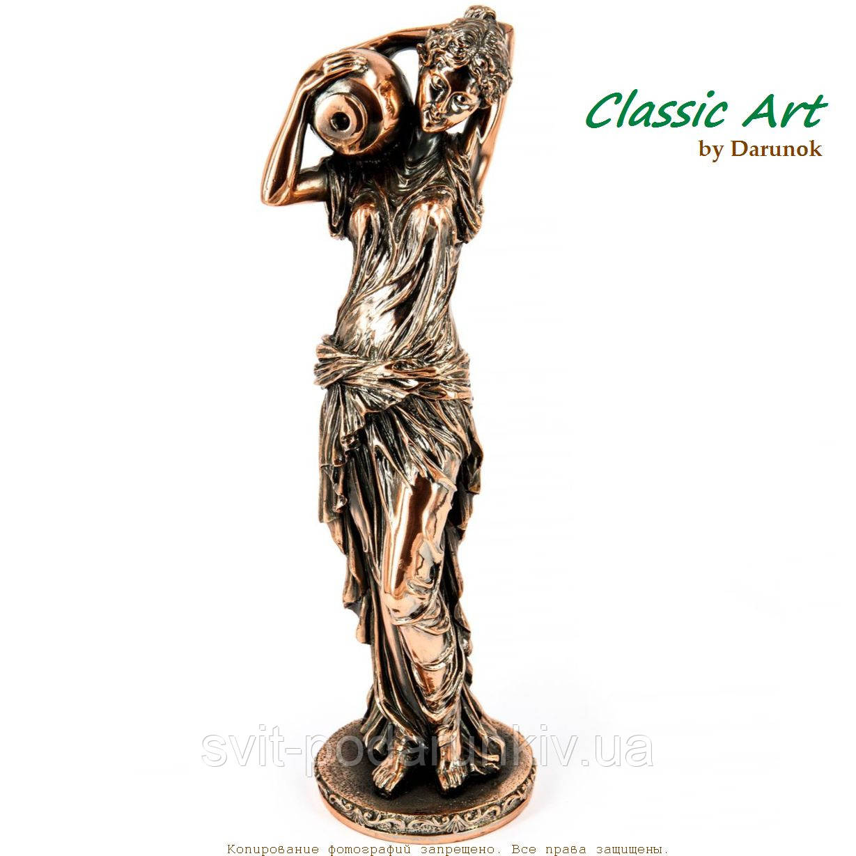 Статуетка жінка гречанка в хітоні з амфорою йде за водою TS1280, фото 1