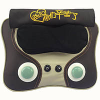 Подушка автомобільна масажер 8802-003 MASSAGE PILLOW, масажер для шиї, спімни та попереку, роликовий масажер