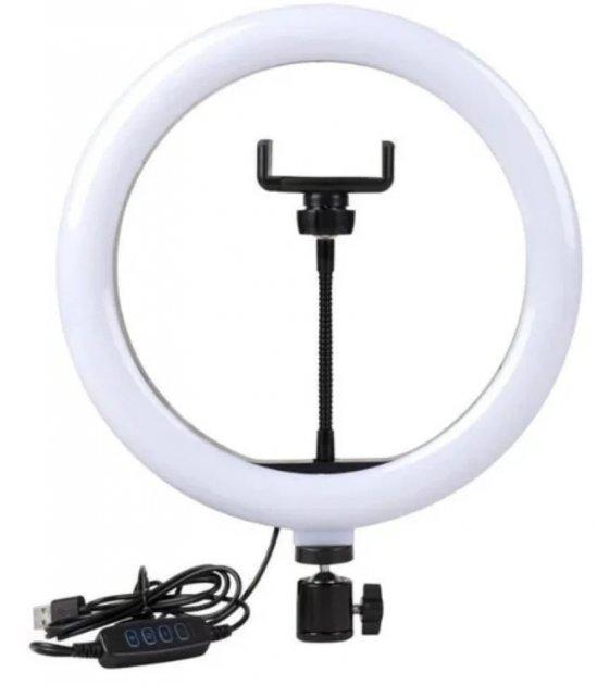 Кільцева LED лампа S31 (1 крепл.тел) (управл. на дроті) (USB) (30см)