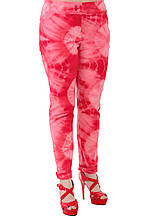 Рожеві штани вузькі, великі розміри стрейч, бр 001-3.