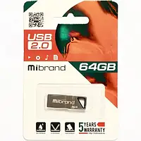 Флеш память Mibrand Stingray MI2.0/ST64U5G Gray 64 GB USB 2.0