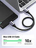 Дата кабель UGREEN USB 3.0 A to Micro B Cord Nylon Braided External Hard Drive Cable 1 м Black (US374), фото 2