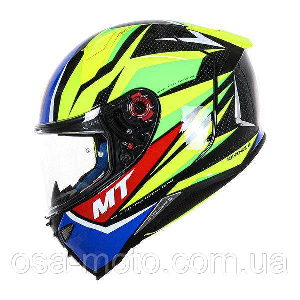 Мотошолом MT Revenge 2 Kley A3 Gloss Yellow