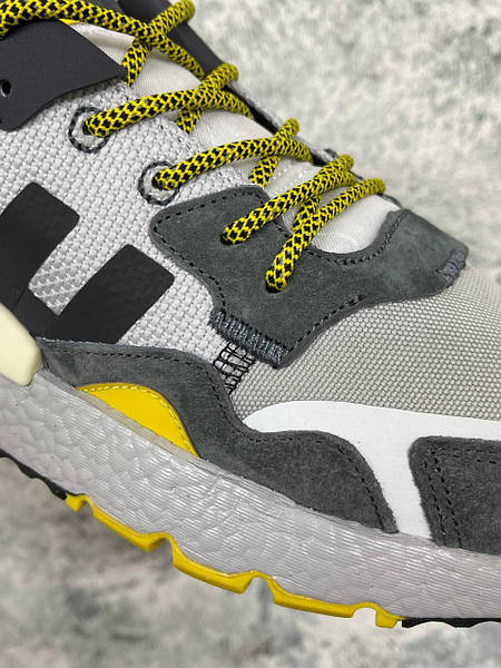 Adidas Nite Jogger Boost Core Black Yellow Dark Grey 10931