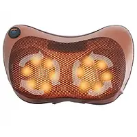 Подушка MASSAGE PILLOW з масажними роликами, масажер з роликами інфрачервоний для всього тіла