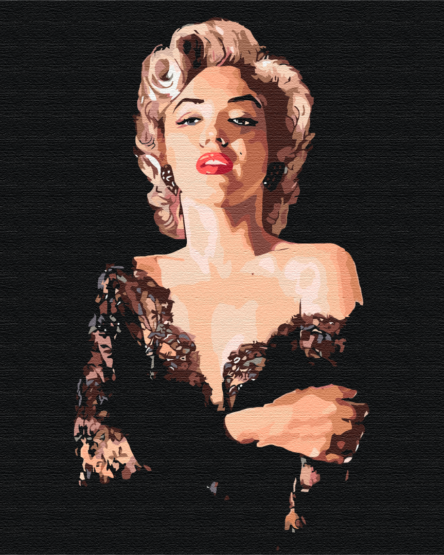 Картина за номерами Чутлива Мерелін 40х50 см