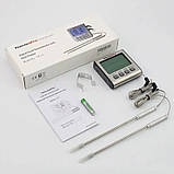 Термометр двоканальний ThermoPro TP-17 (-10..+300 °C) з таймером і магнітом, фото 2