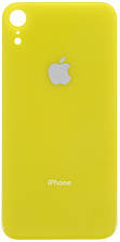 Задня кришка iPhone XR жовта з маленьким отвором під віконце камери OEM чудовий