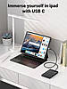 Дата кабель UGREEN Micro B to USB C Hard Drive Cables 10 Gbps 0.5 м Black (US565), фото 6