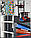 Шведська стінка з турником, брусами та лавкою ARTIKOS посилена чорна з червоними елементами, фото 8