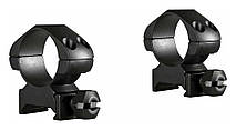 Кільця Hawke Precision Steel (25.4 мм) Medium на Weaver/Picatinny