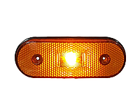 Фонарь габаритный светодиодный LED прицепа 12-24В маркерный желтый (Турция)