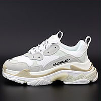 Кроссовки женские и мужские Balenciaga Triple-S beige / Баленсиага Трипл С бежевые