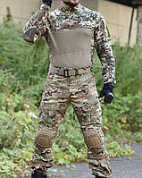Тактический боевой костюм убакс мультикам с наколенниками Frog G3 Военная форма Ubacs Multicam (PeV-40) XL