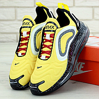 Кроссовки мужские Nike Air Max 720 yellow black / Найк аир макс 720 желтые черные
