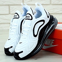 Кросівки жіночі Nike Air Max 720 white black / Найк аір макс 720 білі чорні