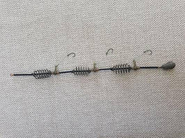 Оснащення ""Супер карась" Шпиця , 3 пружини з відведенням,пофарбовані,3 гачка №8, 30 гр.