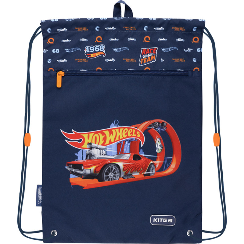 Сумка для взуття з кишенею Kite Education Hot Wheels HW22-601M-1, 61786, фото 1