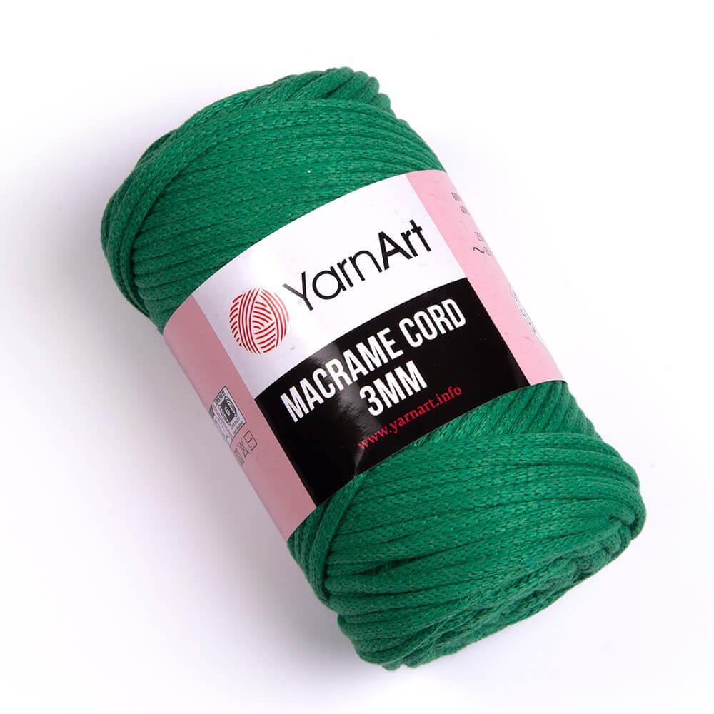 Пряжа Yana  Macrame cord 3mm - 759 зелений