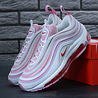 Кроссовки женские Nike air max 97 gray pink / Найк аир макс 97 серые розовые