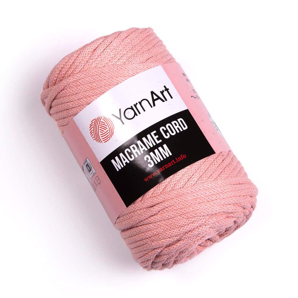 Пряжа Yana  Macrame cord 3mm - 767 персик