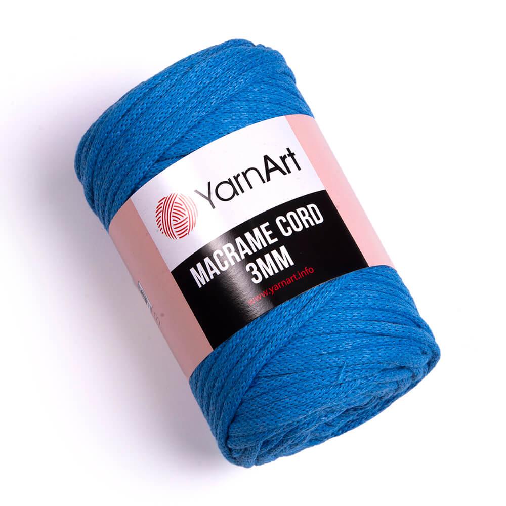 Пряжа Yana  Macrame cord 3mm - 786 синій