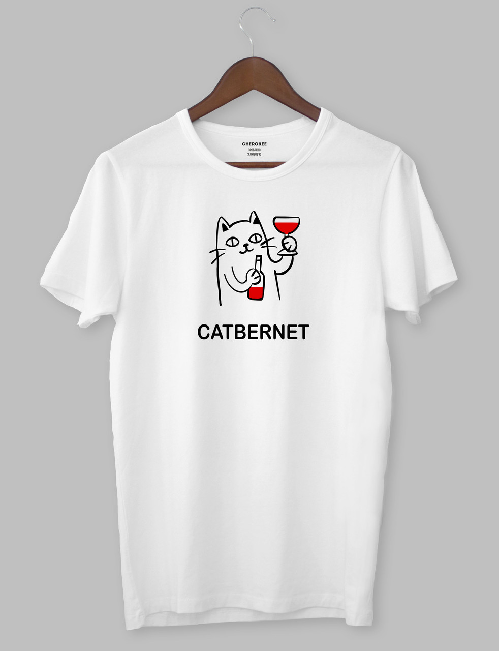 Футболка чоловіча з принтом "CATBERNET"