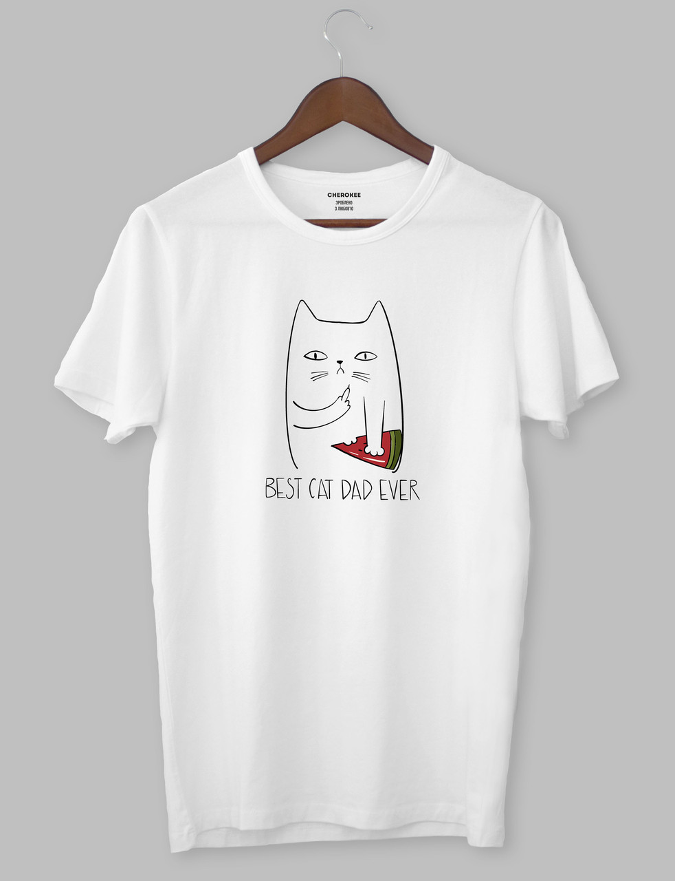 Футболка з котом "BEST CAT DAD EVER"