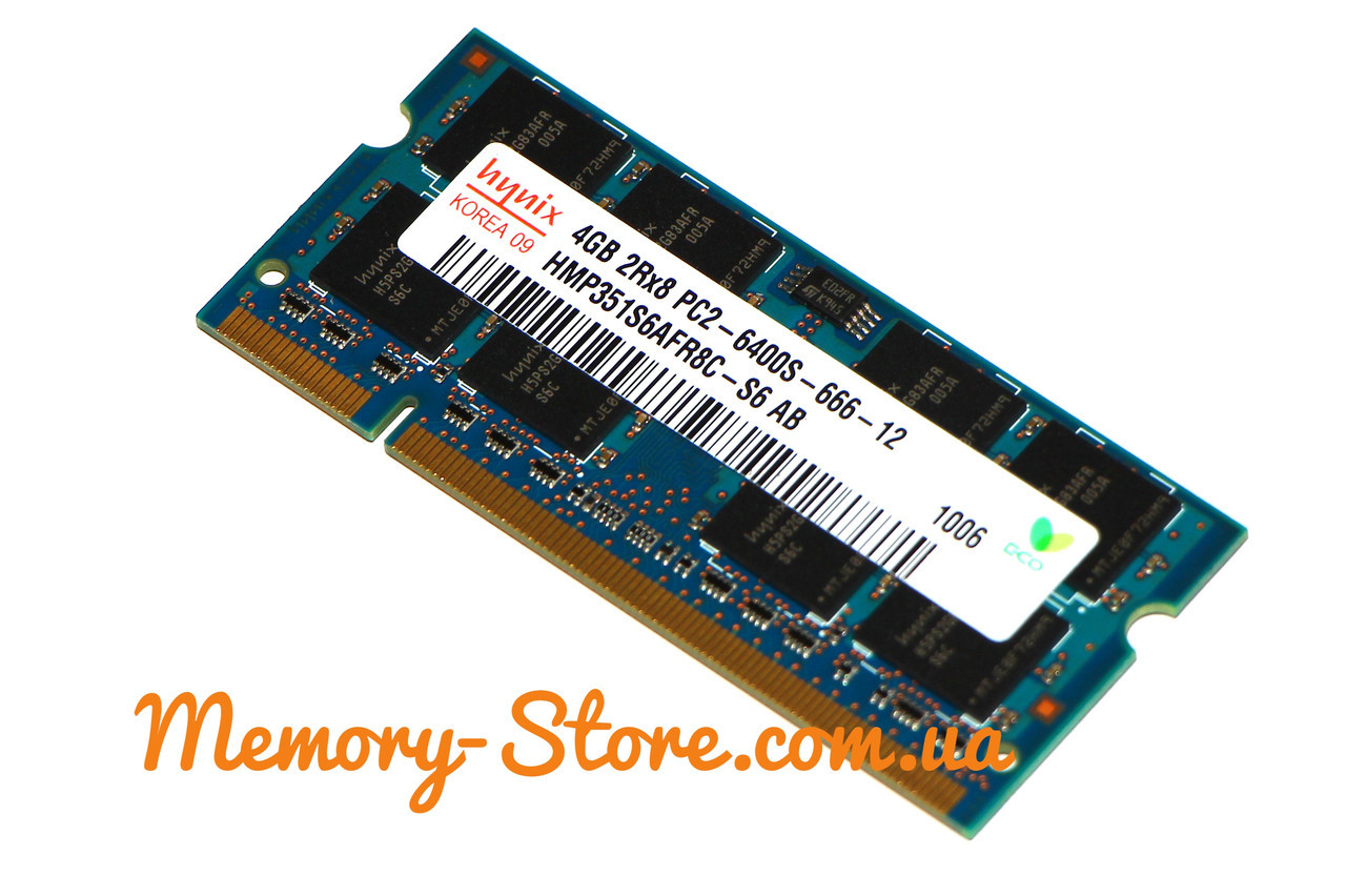 Оперативна пам'ять для ноутбука Hynix DDR2 4Gb sodimm PC2-6400s 800MHz