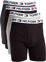 Large Black Multi Tommy Hilfiger Men's Underwear Cotton Classics 4-Pack Boxer Briefs Exclusive