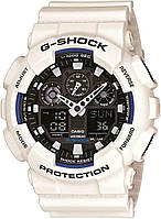 White/Black Мужские ударопрочные часы Casio GA-100 XL Series G-Shock Quartz 200M WR