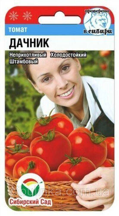 Насіння Томат Дачник (низькорослий) 20 шт