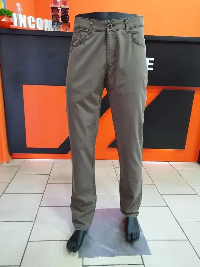 Чоловічі літні штани хакі бавовна, фото 1