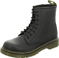 Big Kid (8-12 Years) 6 Big Kid Black Softy T Ботинки на шнуровке Dr. Martens 1460 Originals Union Jack с