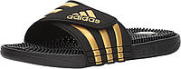 10 Cblack/Goldmt/Cblack Adidas Мужские сандалии Adissage Slides