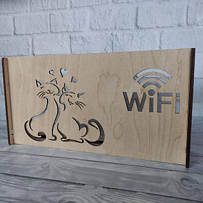 Настінна коробка для роутера Wi-Fi Полка Котики, фото 2