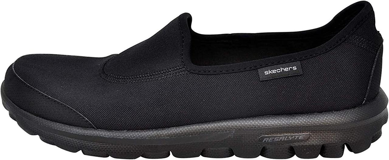 Womens black outlet skechers go walk