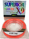 Рыболовный шнур DR.AGON Superior X9 0.14mm 9.1kg 150m, фото 2
