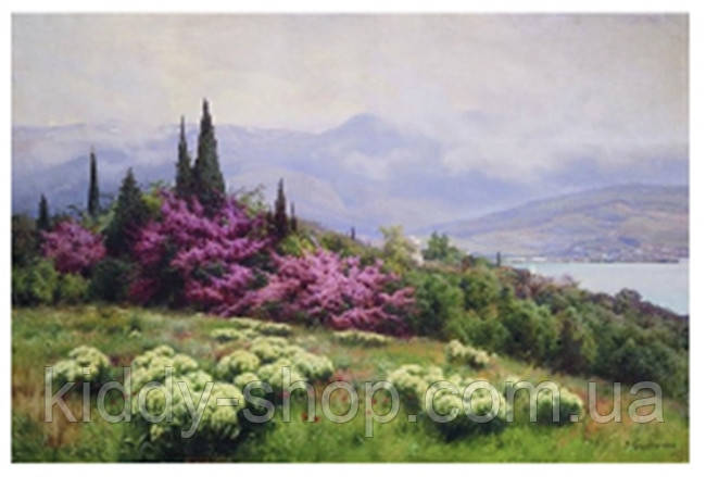 Діамантова мозаїка. Картина на підрамнику "Весна в Криму. Худ. Іосиф Крачковський", розмір 40х30 см, фото 1