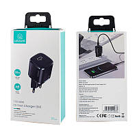 Сетевое зарядное устройство Usams US-CC124 T36 20W Super Si PD Fast Charger(EU) Black