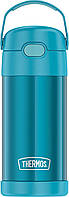 12 Ounce FUNTAINER 12 Ounce Bottle Teal THERMOS FUNTAINER Детская соломенная бутылка из нержавеющей стали