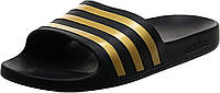 9 Women/8 Men Core Black Gold Metallic Core Black Adidas Unisex-Adult Adilette Aqua Slides Sandal