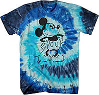 Medium Blue Spiral Wash Чоловіча футболка Disney Mickey Mouse Vintage Scene Me Graphic T-Shirt