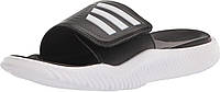 8 Women/7 Men Black/White/Black Adidas Unisex-Adult Alphabounce 2.0 Slides Sandal