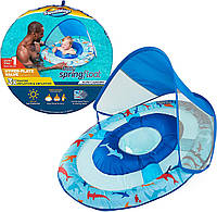 Дитячий круг для плавання Shark Сонцезахисний навіс SwimWays Baby Spring Float