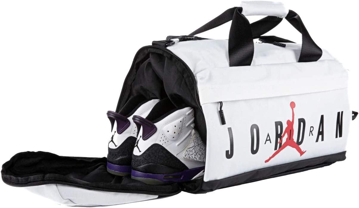 One Size White Nike Air Jordan Velocity Duffle Bag
