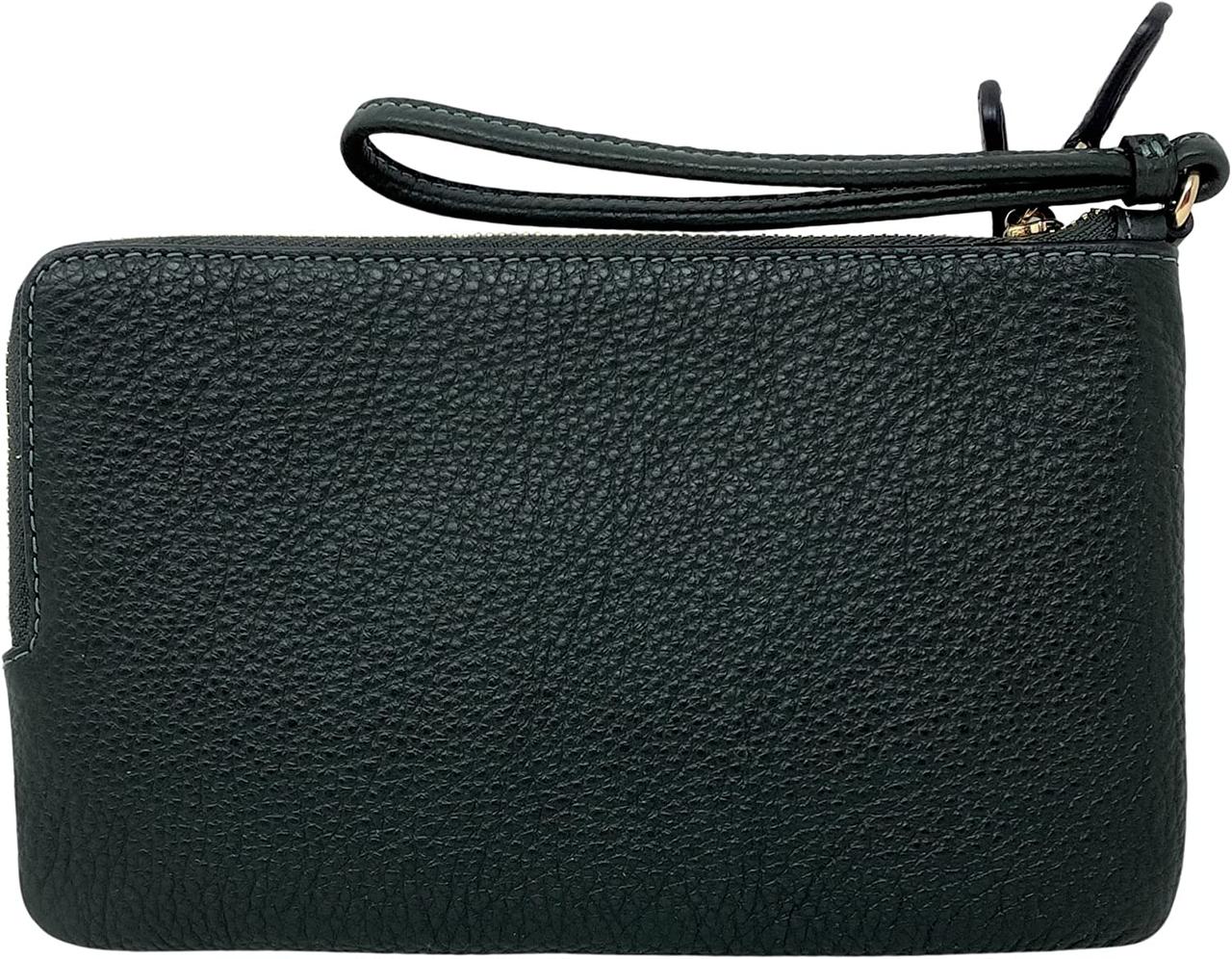 Khaki Amazon Green Бумажник с двойной молнией COACH Wristlet - фото 3 - id-p1772242431