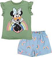 3T Green/Blue Набір футболок і шортів для дівчаток Disney Minnie Mouse від немовлят до малюків