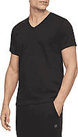 V-Neck Large 5 3 Black / 2 Heather Grey - Short Sleeve Slim Fit Vneck Наборы мужских футболок из 100 % хл